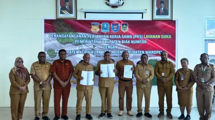 Pemda Biak Numfor, Kepulauan Yapen dan Waropen Teken PKS Layanan Duka