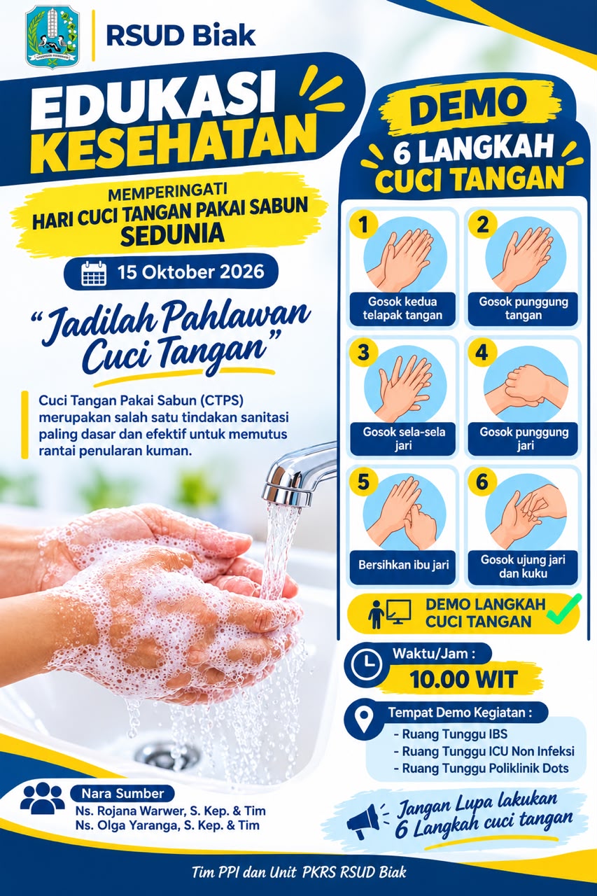 UCAPAN MEMPERINGATI HARI CUCI TANGAN SEDUNIA