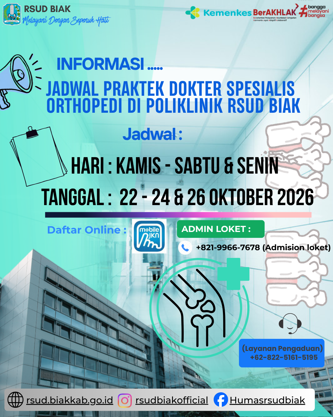 Jadwal Prakter Dokter Spesialis
