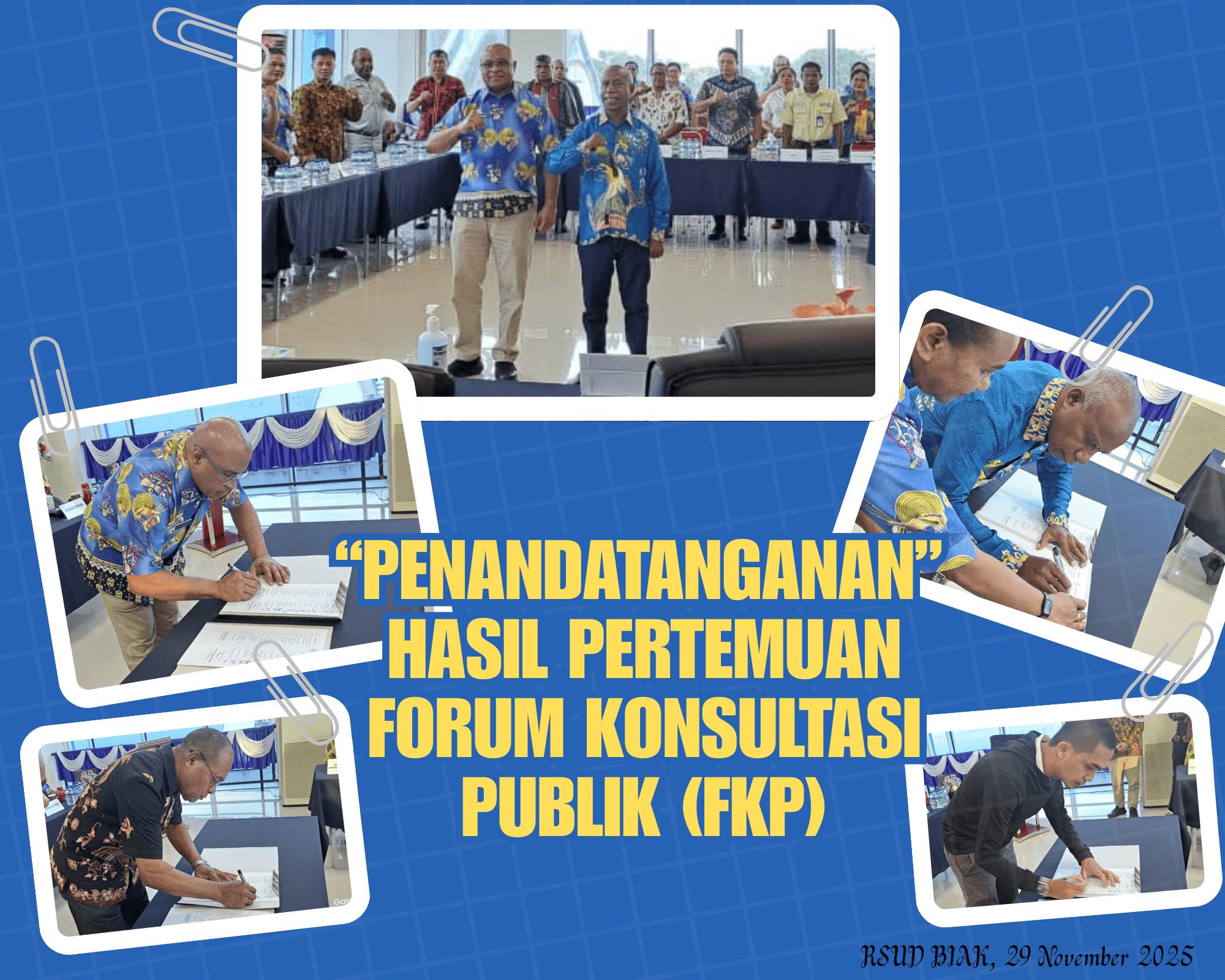 Penandatanganan Hasil Pertemuan FKP